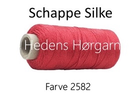 Schappe- Seide 120/2x4 farve 2582 mørk rød